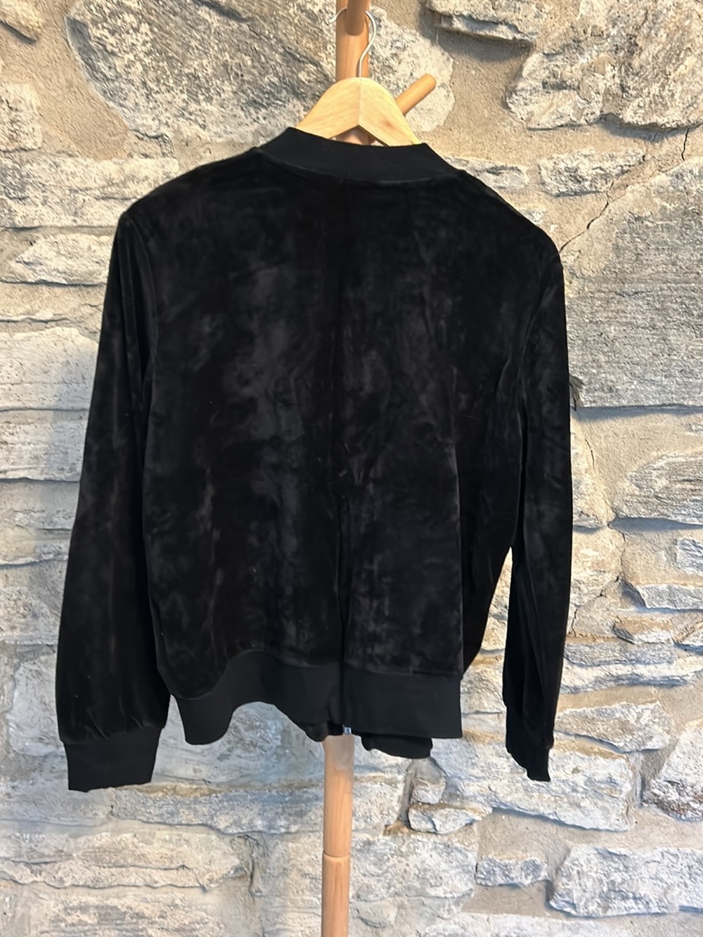 Velour Bomber Jacket - Picture 2 of 7